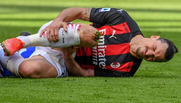 Zlatan Ibrahimovic fue operado de la rodilla. (Foto: AFP)