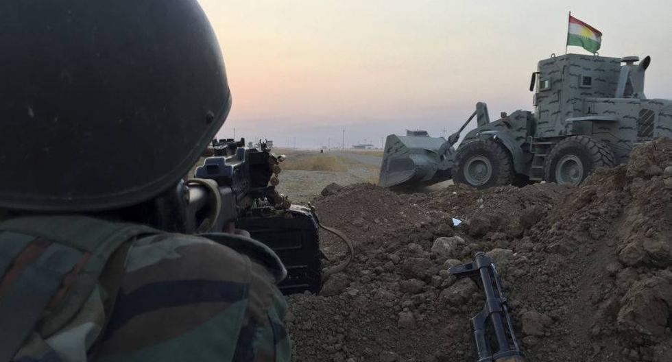 Peshmergas en lucha contra ISIS en Irak. (Foto: EFE)