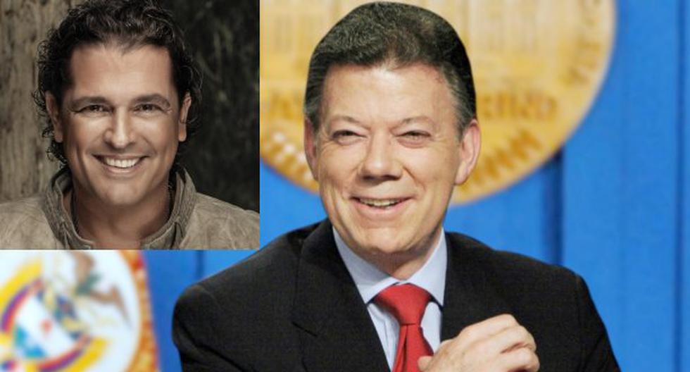 Juan Manuel Santos envió saludo a Carlos Vives. (Foto: Agencias)