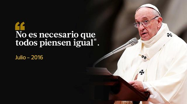 Las frases más polémicas del papa Francisco en el 2016 - 4