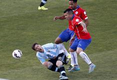 Argentina vs Chile: Así pateó Gary Medel a Lionel Messi | VIDEO