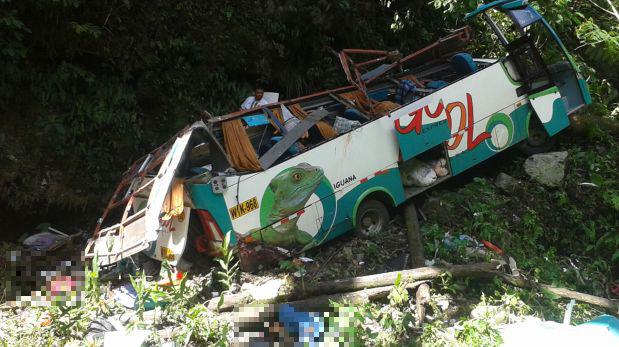 Junín: chofer de bus que cayó a un abismo fue enviado al penal