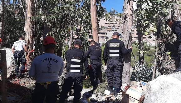 Los moradores de la zona alertaron a la Policía, quienes rescataron a las dos mujeres con vida. (Foto: Noticias Huaraz)