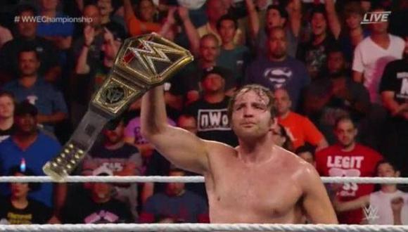 WWE: Dean Ambrose retuvo título ante Rollins en final polémico