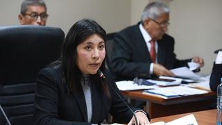 Betssy Chávez niega haber prescindido de su seguridad como informó ministro del Interior