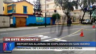 San Isidro: bolsa negra generó falsa alarma de bomba en nido