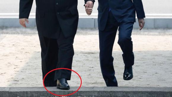 Los zapatos del líder de Corea del Norte, Kim Jong-un, llamaron la atención de algunos expertos. (Foto: AFP)