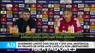 Paolo Guerrero: “Vamos entendiendo lo que desea el entrenador”