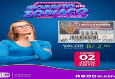 Lotería Nacional de Panamá, Gordito del Zodíaco: resultados oficiales del viernes 2 de junio