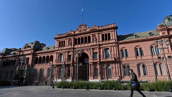Vista del palacio presidencial Casa Rosada en Buenos Aires.