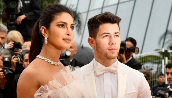 Nick Jonas y Priyanka Chopra anunciarán los nominados a los Oscar. Foto: CHRISTOPHE SIMON para AFP.