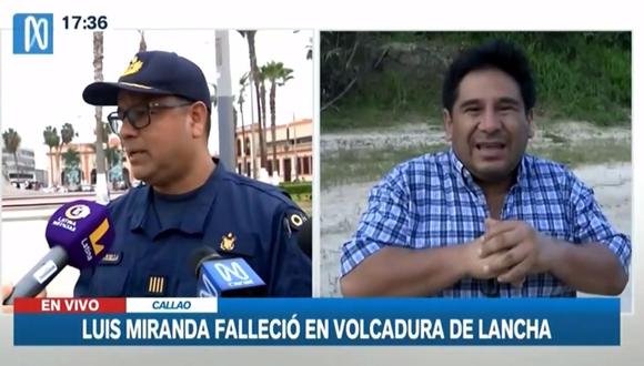 Callao: fallece periodista Luis Miranda tras volcadura de una lancha | LIMA | EL COMERCIO PERÚ