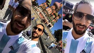 Instagram: Maluma alentó a Argentina en su debut frente a Islandia en Rusia 2018