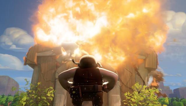 FOTO 1 | Clash of Clans: Bye Bye Builder! El exitoso juego de rol, construcción y estrategia para móviles, encabeza el ranking con más de 77 millones de visualizaciones. En el clip, el conocido personaje constructor sale de su campamento arrojado por una de las defensas. El material fue parte de una campaña en la que se construyó una estatua gigante del personaje en Nueva York, la cual servía para que los transeúntes puedan cargar sus móviles. (Foto: captura de YouTube)