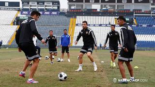 Así fue la práctica de Valencia en el estadio blanquiazul