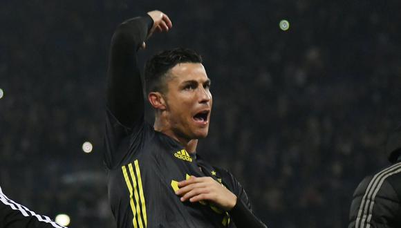 Cristiano Ronaldo celebró la anotación de la victoria en el estadio de Lazio y la respuesta de la afición local se ha convertido en viral de YouTube. (Foto: Reuters)