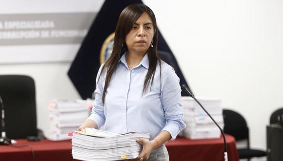 Giulliana Loza solicitó que la audiencia de prisión preventiva de Keiko Fujimori sea presencial. (Foto: Joel Alonzo / @photo.gec)