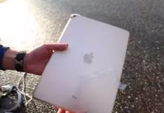 YouTube: un iPad Pro cae desde 275 metros de altura. Así quedó