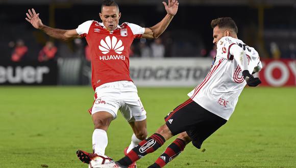Santa Fe empató 0-0 con Flamengo en Colombia por la Copa Libertadores. (Foto: Agencias)