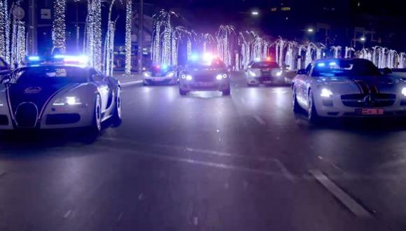 El espectacular video de los superautos de la policía de Dubái