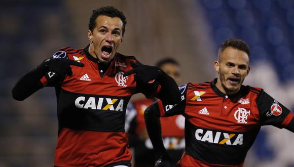 Flamengo goleó 5-2 a Palestino en Chile por ida de segunda ronda de Sudamericana. (Foto: Agencias)
