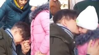 La verdad detrás del video de un padre despidiéndose entre lágrimas de su hija en Ucrania