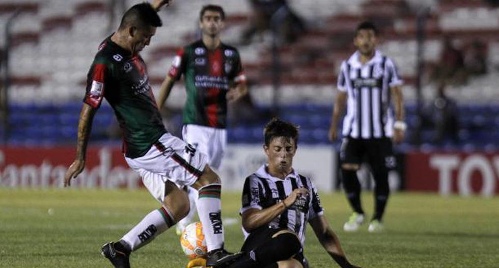 Palestino y Montevideo Wanderers se enfrentan por la Copa Libertadores. (Foto: EFE)