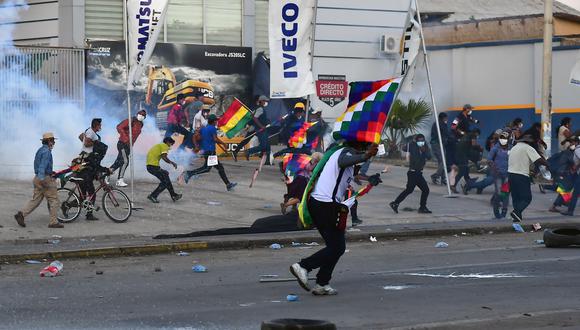 Partidarios de Morales han continuado manifestado en contra el actual gobierno de Jeanine Áñez. (Foto: AFP)