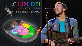 Coldplay: este es el mapa oficial del concierto en Lima