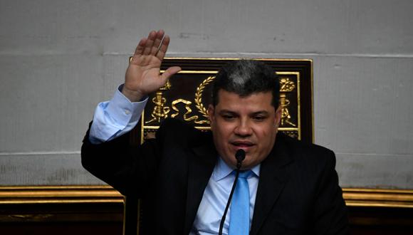 Luis Parra, autoproclamado presidente de la Asamblea Nacional de Venezuela. (Foto: AFP).