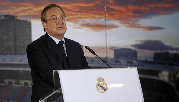 Florentino Pérez comunicó en Real Madrid la decisión sobre Kylian Mbappé. (Foto: EFE)