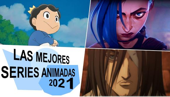 Resumen 2021. En sentido horario, "Ranking of Kings", "Arcane" y "Attack on Titan", algunas de las mejores series del año que se acaba. Fotos: Funimation/ Netflix/ Crunchyroll.