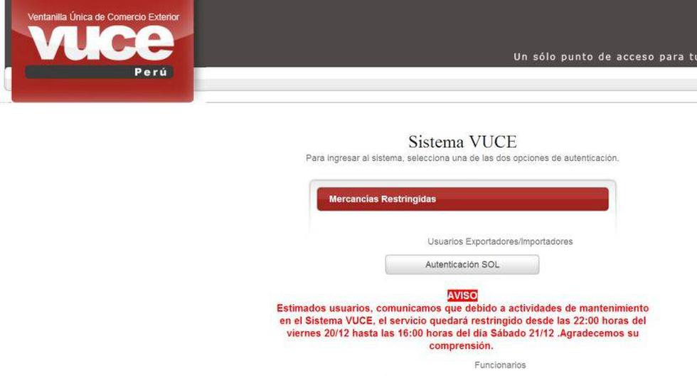VUCE permite a los usuarios gestionar trámites para exportación o importación mediante el Internet. (Imagen: Mincetur)
