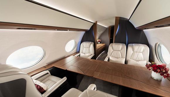 La aeronave tiene un el precio de 78 millones de dólares. Es tan lujoso que se compara a un hotel cinco estrellas. (Foto: gulfstream.com)