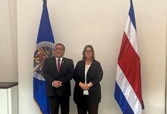 Gustavo Adrianzén se reunió con presidenta de la Corte IDH en Costa Rica