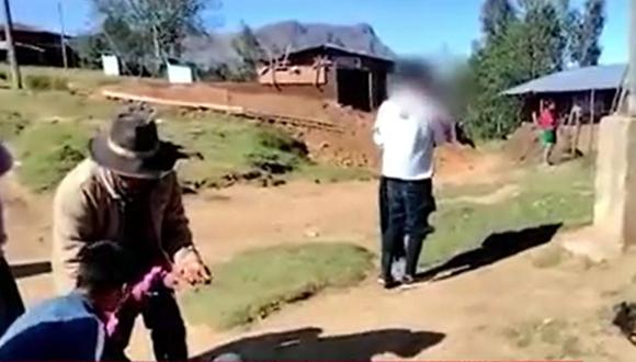 Mujeres fueron retenidas por rondas campesinas tras ser acusadas de practicar brujería | Foto: América Noticias / Captura de video
