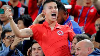 Colombia vs. Inglaterra: James Rodríguez y su emotivo festejo del gol de Yerry Mina