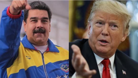 Maduro y Trump han tenido continuos cruces de acusaciones en los últimos meses. | Foto: Twitter @VTVcanal 8 / AP