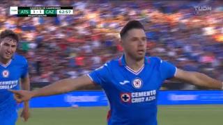 Gol de Ángel Romero: anotó el 2-1 del Cruz Azul vs. Atlas por el Campeón de Campeones | VIDEO
