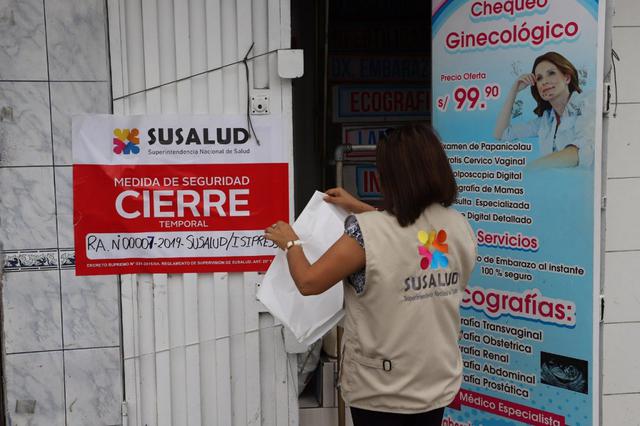 Unos 19 establecimientos de salud informales en diversos distritos de Lima fueron clausurados de forma temporal en lo que va del año. (Fotos: Difusión)