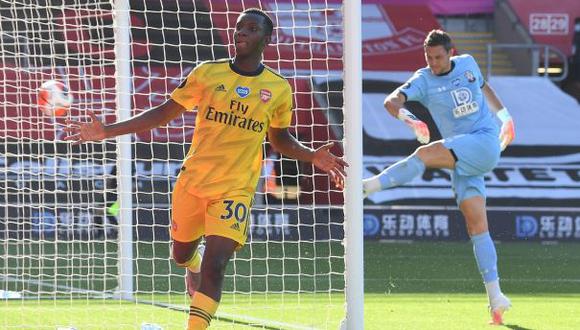 Edward Nketiah firmó el 1-0 sobre Southampton en la Premier League. (Foto: Arsenal FC)