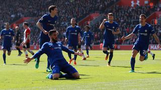 Chelsea volteó el partido al Southampton en nueve minutos con tres golazos