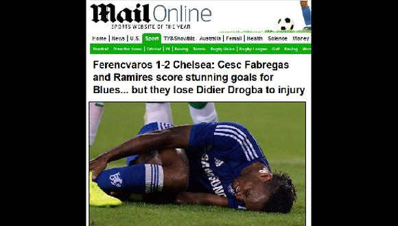 Drogba salió lesionado y sería por grave lesión a ligamentos