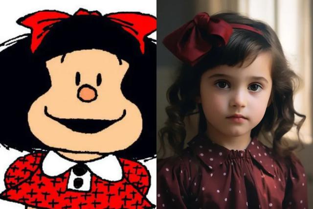 Así se vería Mafalda en la vida real, según la inteligencia artificial Midjourney