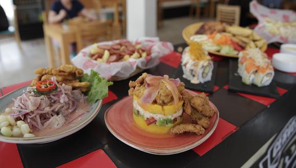 El patio gastronómico Buenas Juntas reúne actualmente cuatro marcas variadas de comida para degustar a partir de las 12 m en avenida del Ejercito 505, Miraflores. (Fotos: Renzo Salazar)