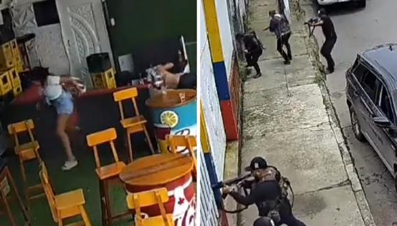 Un grupo armado acribilló a cuatro personas en un bar e hirió a una más en el cantón Joya de los Sachas, Ecuador, el 3 de abril de 2024. (Captura de Twitter/X @jcarreraandrade)