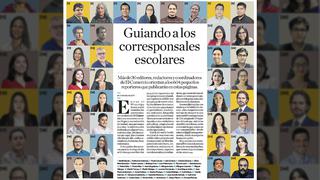 ¿Quiénes guían a los corresponsales escolares para hacer sus reportajes?