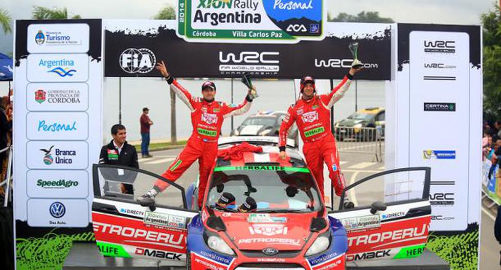 Peruano se consagró campeón junto a su copiloto. (Foto: Prensa Nicolás Fuchs)