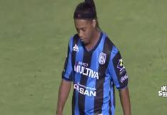 Ronaldinho se enfadó porque su técnico lo sacó del campo (VIDEO)