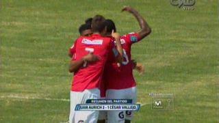 Juan Aurich venció 2-1 a César Vallejo por el Torneo Clausura